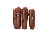 Men's Leather Travel Waist Bag Fanny Pack Messenger