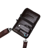 Men's Leather Travel Waist Bag Fanny Pack Messenger
