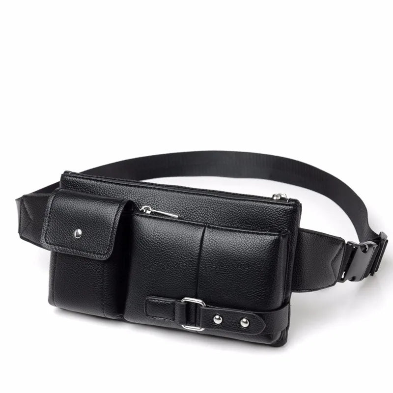 Men Waist Pack Anti Theft Shoulder Bag Summer Short Trip Messenger Bag