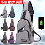 Men Women Nylon Waist Packs Sling Bag Crossbody Outdoor Sport Shoulder
