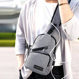 Men Women Nylon Waist Packs Sling Bag Crossbody Outdoor Sport Shoulder