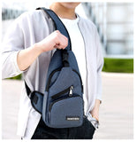 Men Women Nylon Waist Packs Sling Bag Crossbody Outdoor Sport Shoulder