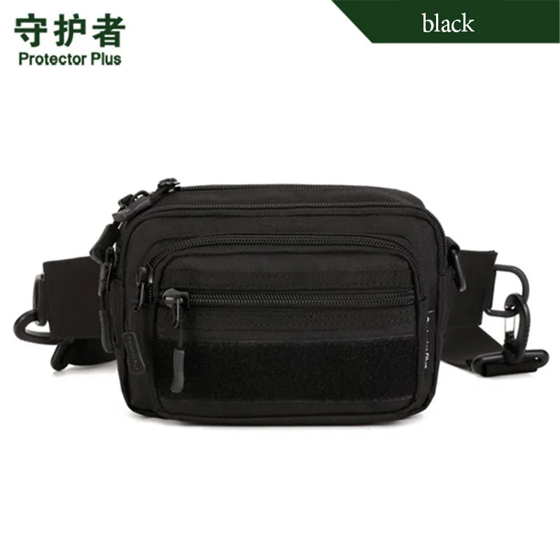 Camouflage Nylon Waist Bag for Men and Women