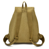 Vintage Canvas Backpack for Teenage Girls Retro College Student Male School Bags
