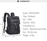Casual Laptop Backpack for Teenager Male Waterproof Bag