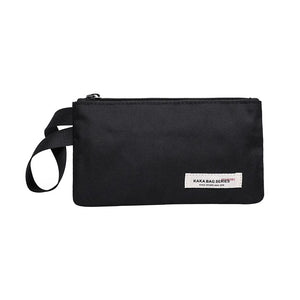 Canvas Man Clutch Phone Holder Envelope Bag Zipper Pouch