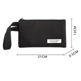 Canvas Man Clutch Phone Holder Envelope Bag Zipper Pouch