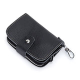 Leather Key Wallet Keychain Men Women Key Holder Organizer Pouch