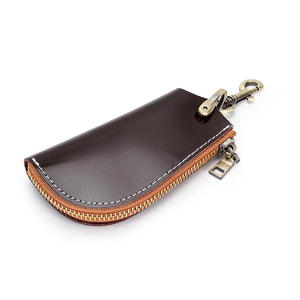 Leather Key Wallet Keyholder Keychain For Men Women