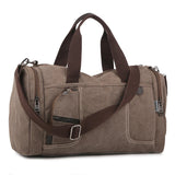 Large Capacity Canvas Messenger Duffle Tote Travel Shoulder Bag