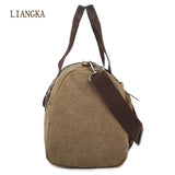 Large Capacity Canvas Messenger Duffle Tote Travel Shoulder Bag