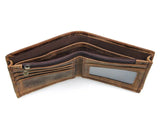 Men's Crazy Horse Leather Photo Wallet