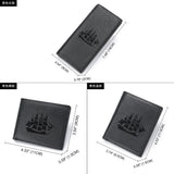 Men Short Wallet Leather Gift Youth Business Smooth Sailing Credit Card Bag