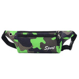 Camouflage Print Waist Pack Bag Anti-theft Lightweight Phone Pouch