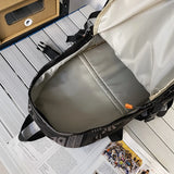 Waterproof Geometric School Backpack for Teens, Large Capacity Travel Bag