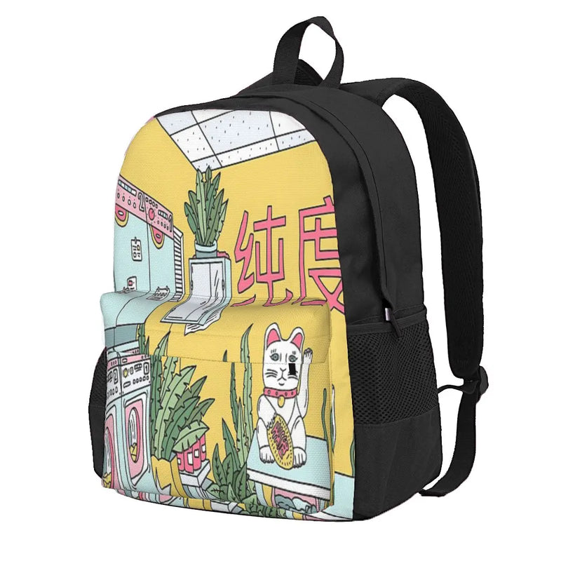 Maneki Wash Green Backpacks Men's Waterproof Backpack