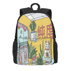 Maneki Wash Green Backpacks Men's Waterproof Backpack