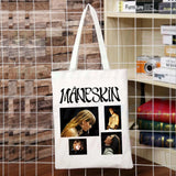 Maneskin Hip Hop Gothic Punk Rock Graphic Korea Ulzzang Shopper Bag