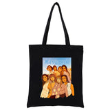 Maneskin Ladies Handbags Canvas Tote Bag Eco Reusable Shopper Bolsas De Tela