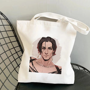 Maneskin Women Canvas Shopper Bag Eco-friendly Tote Handbag