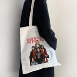 Maneskin Women Canvas Shopper Bag Eco-friendly Tote Handbag