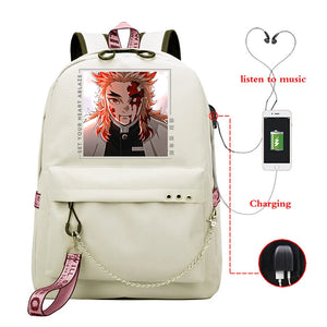 Demon Slayer Printed Backpacks Multifunctional Large Capacity Bags