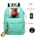 Demon Slayer Printed Backpacks Multifunctional Large Capacity Bags