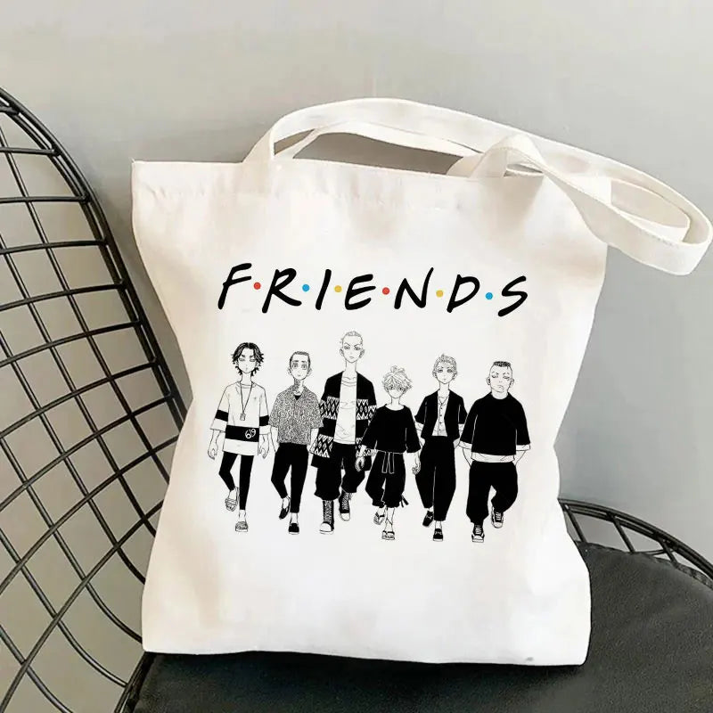 Tokyo Revengers Anime Gothic Tote Bag Canvas Shoulder Bag