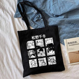 Tokyo Revengers Graphic Tote Bag Eco Canvas Shoulder Shopper Gothic Ulzzang