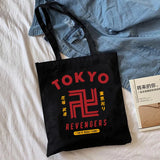 Tokyo Revengers Graphic Tote Bag Eco Canvas Shoulder Shopper Gothic Ulzzang