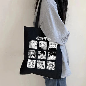 Tokyo Revengers Graphic Tote Bag Eco Canvas Shoulder Shopper Gothic Ulzzang