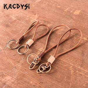 Retro Leather Unisex Car Keys Wallet Men Keyring Pouch Bag