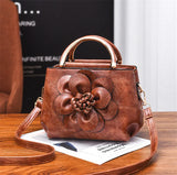 Fashionable Women Handbag Flowers Single Shoulder Bag