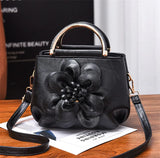 Fashionable Women Handbag Flowers Single Shoulder Bag