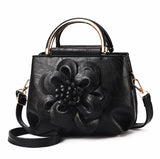 Fashionable Women Handbag Flowers Single Shoulder Bag