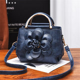 Fashionable Women Handbag Flowers Single Shoulder Bag