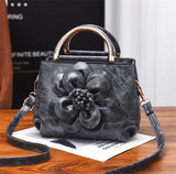 Fashionable Women Handbag Flowers Single Shoulder Bag