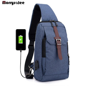 Men's Chest Oxford Chest Pack Shoulder Bag Crossbody Bags