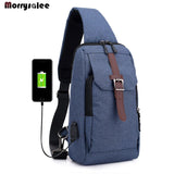 Men's Chest Oxford Chest Pack Shoulder Bag Crossbody Bags