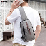Men's Chest Oxford Chest Pack Shoulder Bag Crossbody Bags
