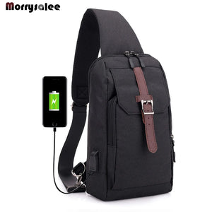 Men's Chest Oxford Chest Pack Shoulder Bag Crossbody Bags