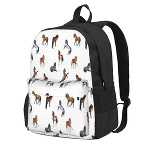 Wild Horses Backpack Men's & Women's School Bag