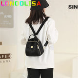 3 In 1 Nylon Backpack Casual Daypack for Women