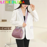 3 In 1 Nylon Backpack Casual Daypack for Women