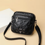 Soft Leather Crossbody Bags for Women with Multiple Pockets