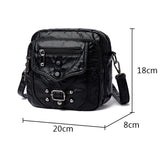 Soft Leather Crossbody Bags for Women with Multiple Pockets