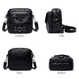 Soft Leather Crossbody Bags for Women with Multiple Pockets