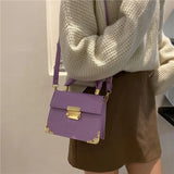 Maomao Small Square Bag Welt Lock Portable Square Bag