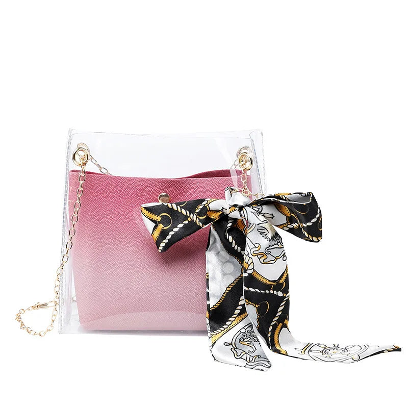 Mara's Dream Small PVC Shoulder Bag Women Crossbody Messenger Bucket Bag