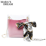 Mara's Dream Small PVC Shoulder Bag Women Crossbody Messenger Bucket Bag